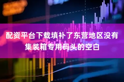 配资平台下载填补了东营地区没有集装箱专用码头的空白